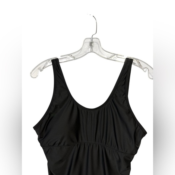 NWOT, LOLË, One-Piece Swimsuit, Black, Size 6, Removable Cups, Empire Waist - Picture 5 of 10